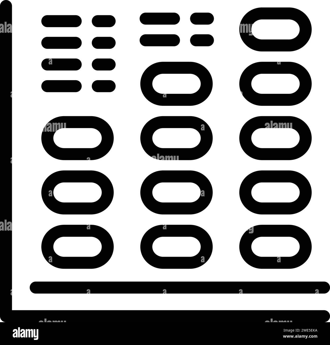 Data loss pc graph icon outline vector. Accident fail. Computing business Stock Vector