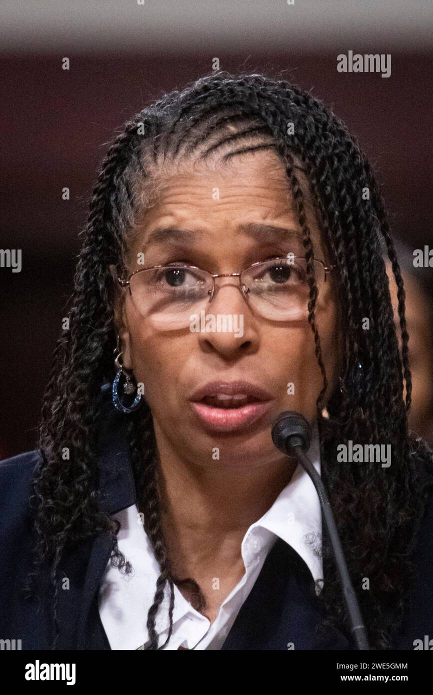 Washington, United States. 23rd Jan, 2024. Aprille Joy Ericsson appears