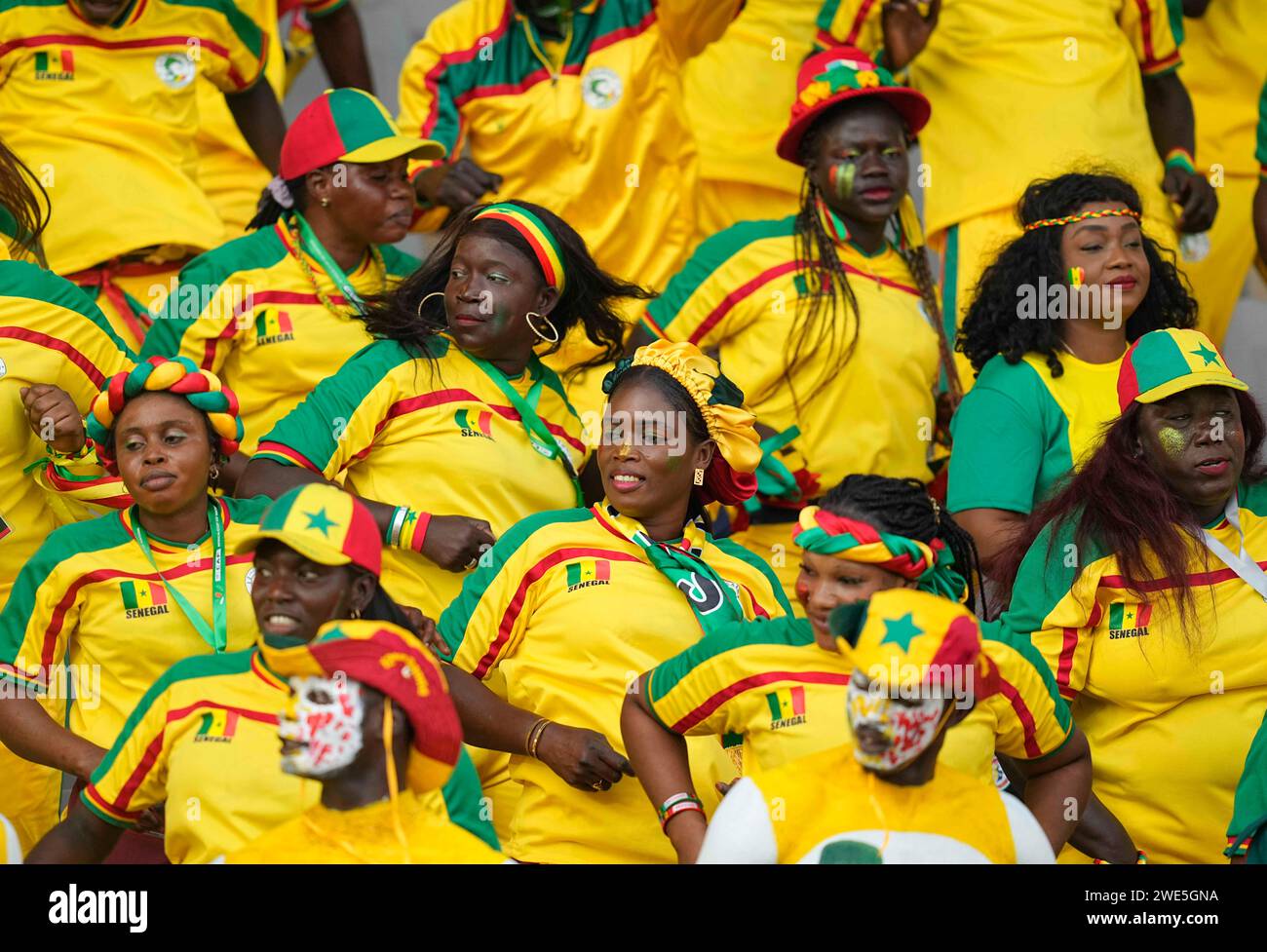 January 23 2024: // during a African Cup of Nations Group C game, Guinea vs Senegal, at Stade Charles Konan Banny, Yamoussoukro, Ivory Coast. Kim Price/CSM (Credit Image: © Kim Price/Cal Sport Media) Stock Photo