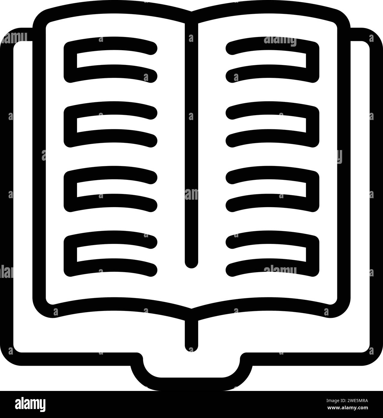 Open book outline side view hi-res stock photography and images - Alamy