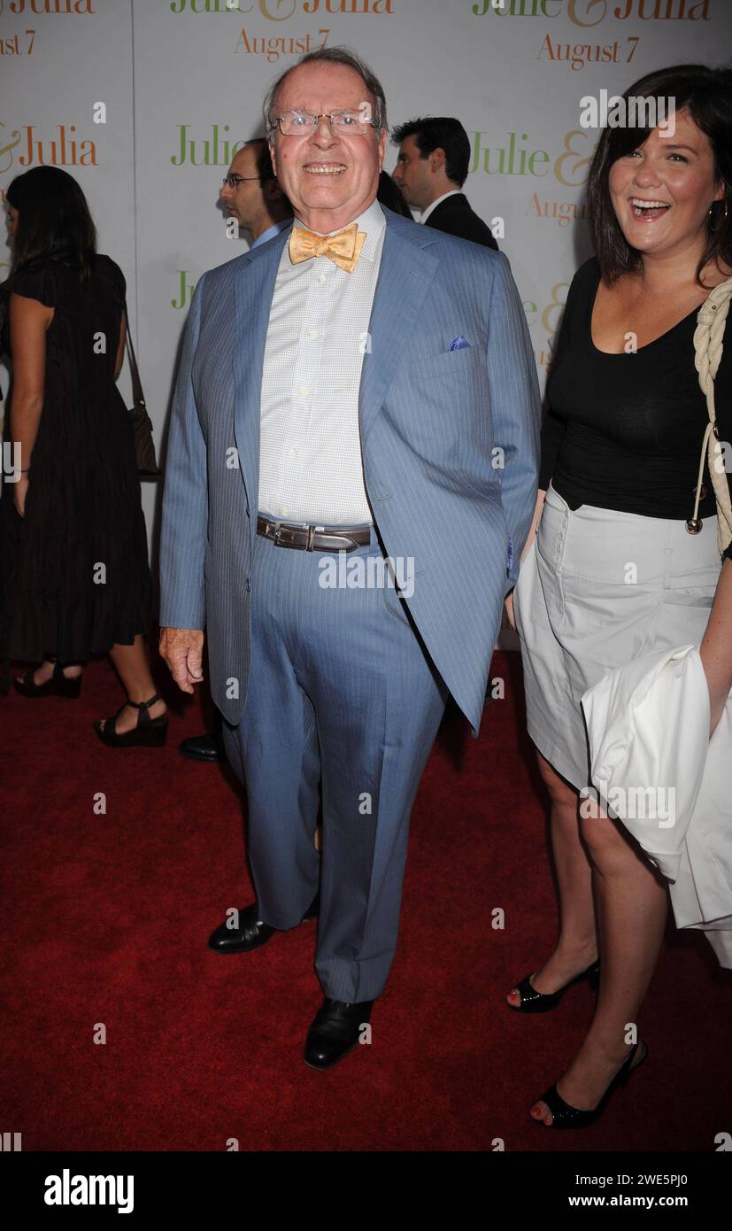 **FILE PHOTO** Charles Osgood Has Passed Away. Charles Osgood at the Julie & Julia film premiere at the Ziegfeld Theatre in New York City. July 30, 2009 Credit: Dennis Van Tine/MediaPunch Stock Photo