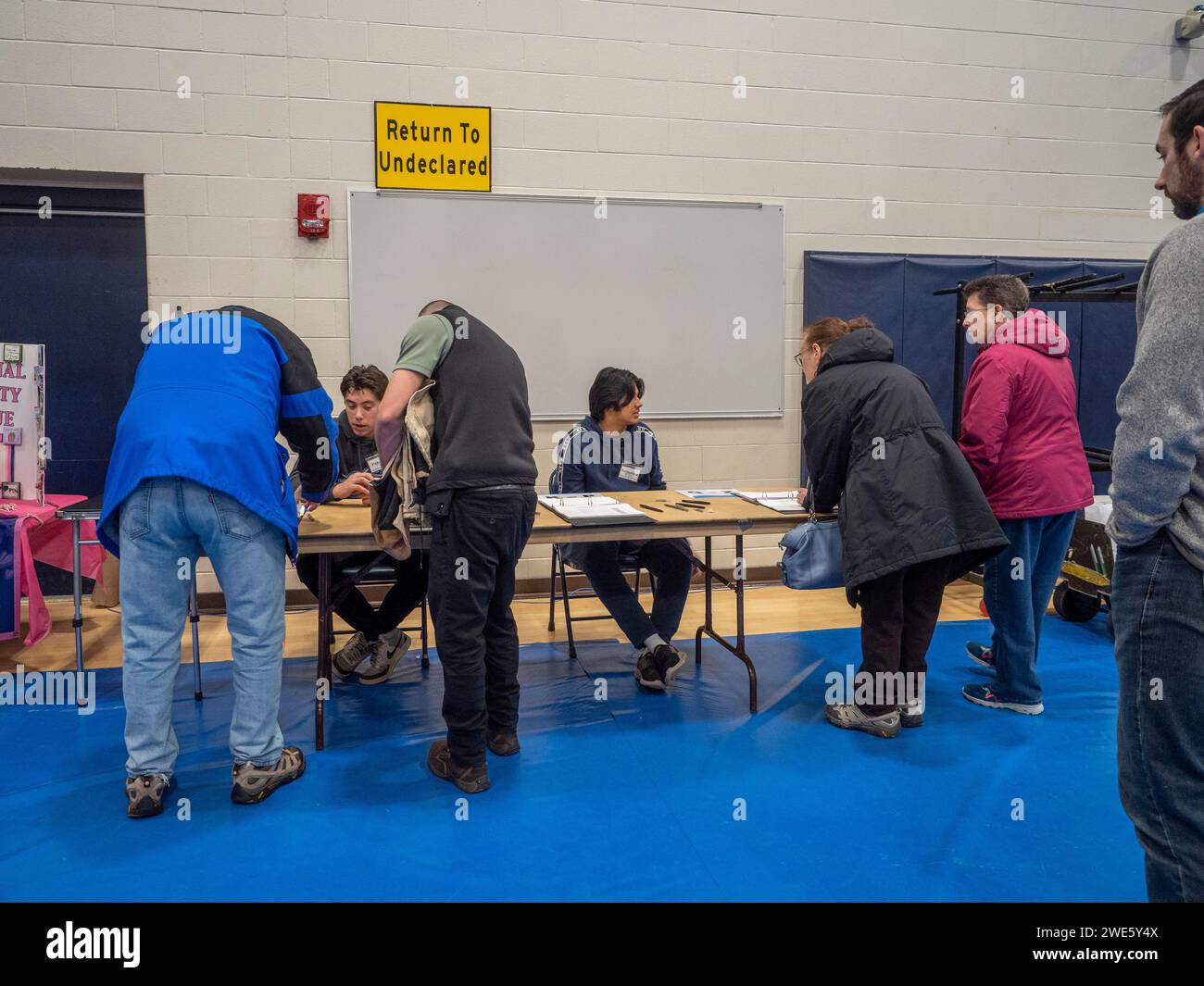 Bedford, New Hampshire, USA. 23rd Jan, 2024. New Hampshire undeclared