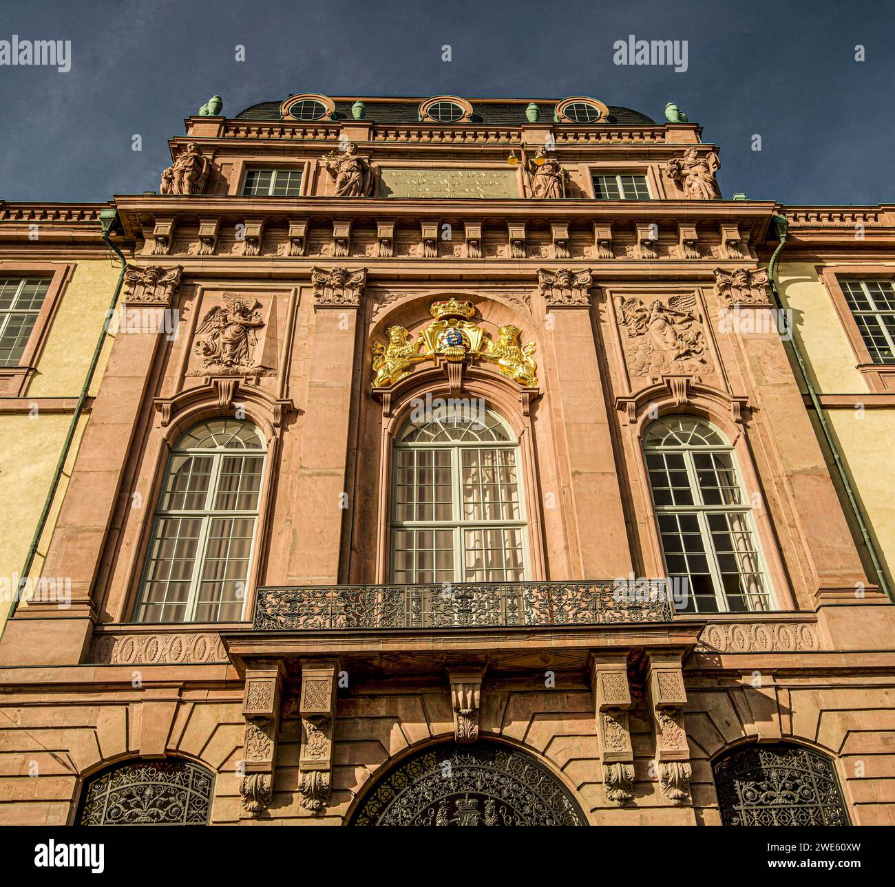 Facade of the residential palace in Darmstadt, Hesse, Germany Stock Photo