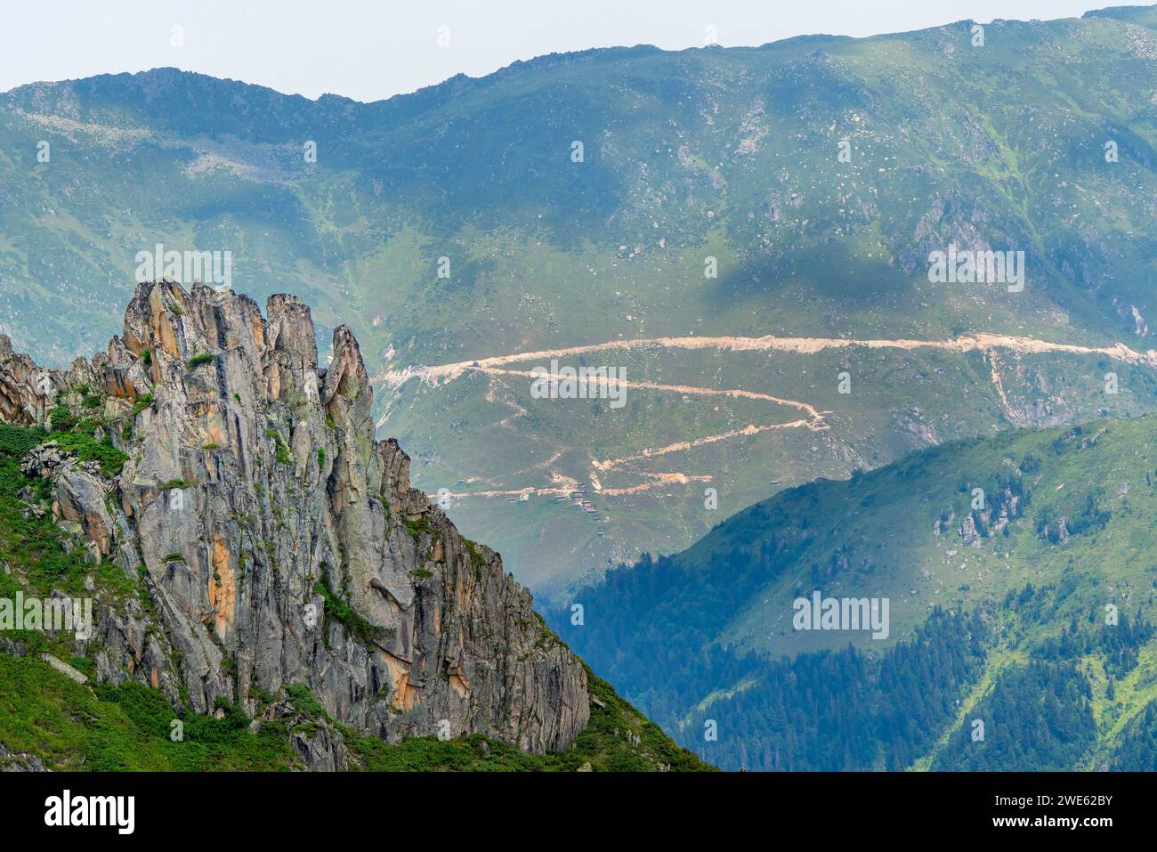 Background pointed rocks hi-res stock photography and images - Alamy