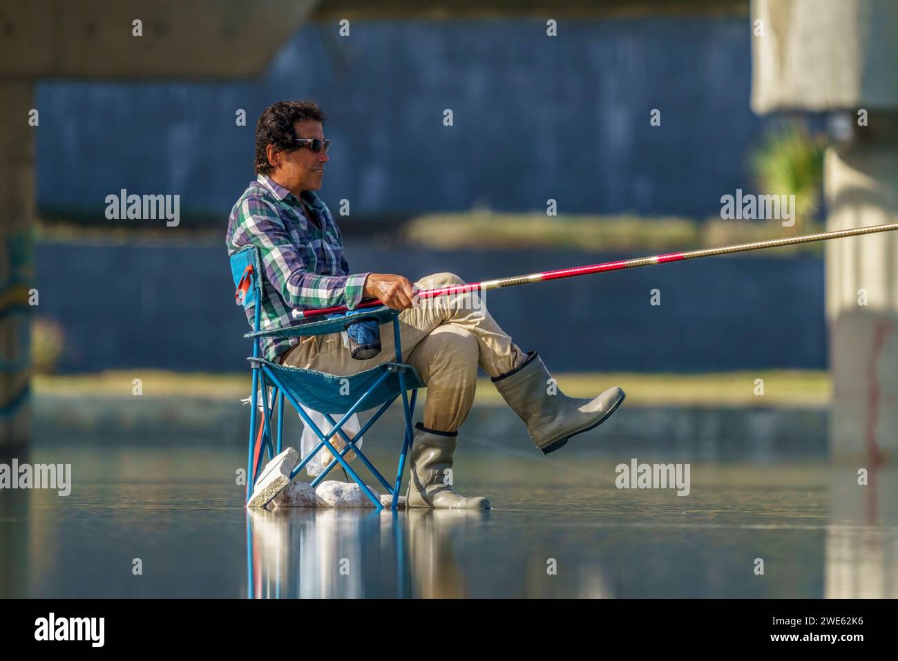Fishing chair hi-res stock photography and images - Alamy