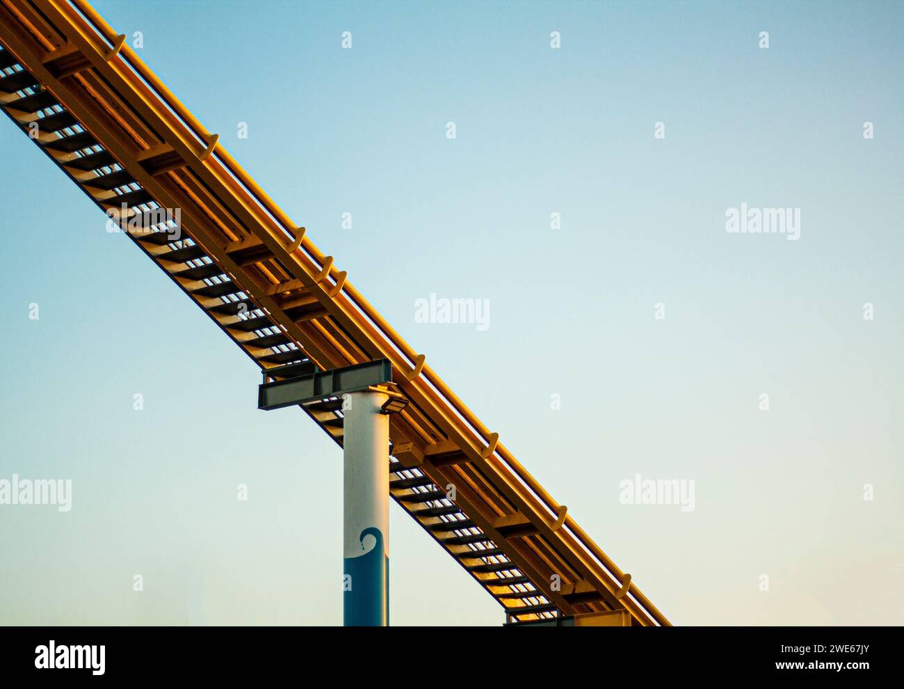 Roller coaster track detail hi-res stock photography and images - Alamy