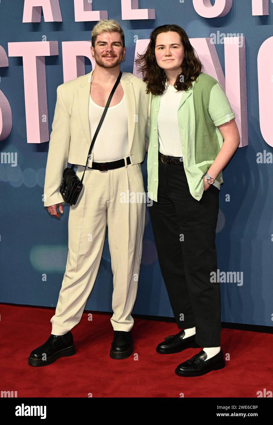 London, UK. 23rd Jan, 2024. Chris Hall and Elizabeth Hall attends UK Gala Screening for All of Us Strangers, BFI Southbank, London, UK. Credit: See Li/Picture Capital/Alamy Live News Stock Photo