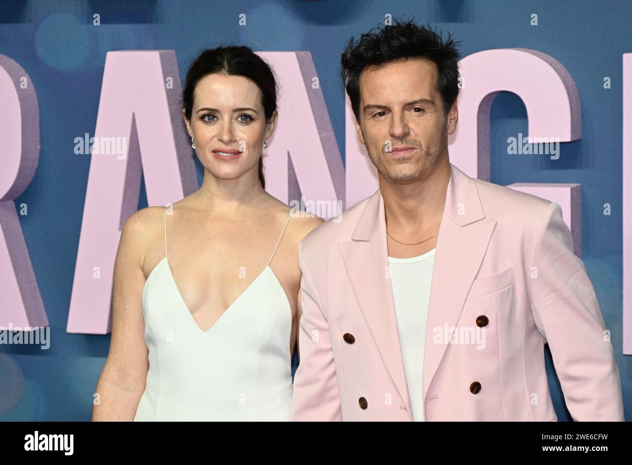 London, UK. 23rd Jan, 2024. Claire Foy and Andrew Scott attends UK Gala Screening for All of Us Strangers, BFI Southbank, London, UK. Credit: See Li/Picture Capital/Alamy Live News Stock Photo