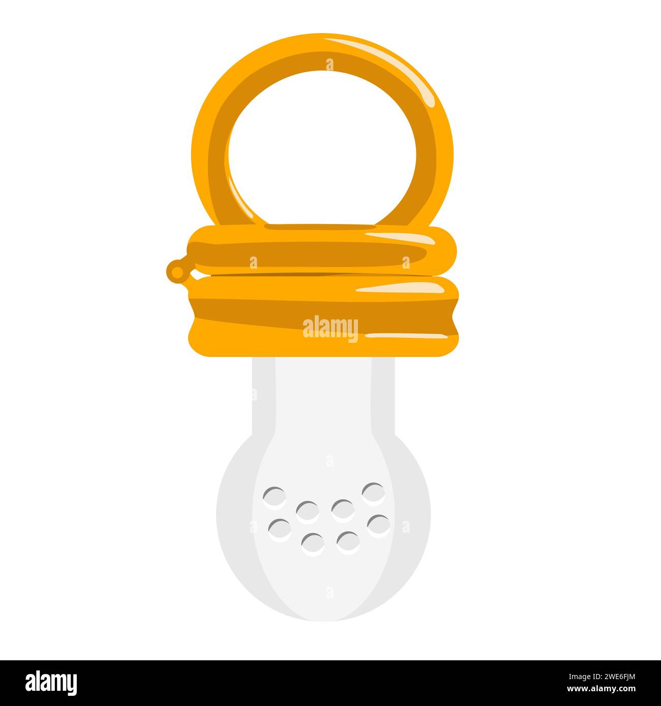 Baby feeder nibbler isolated illustration Stock Vector Image & Art Alamy