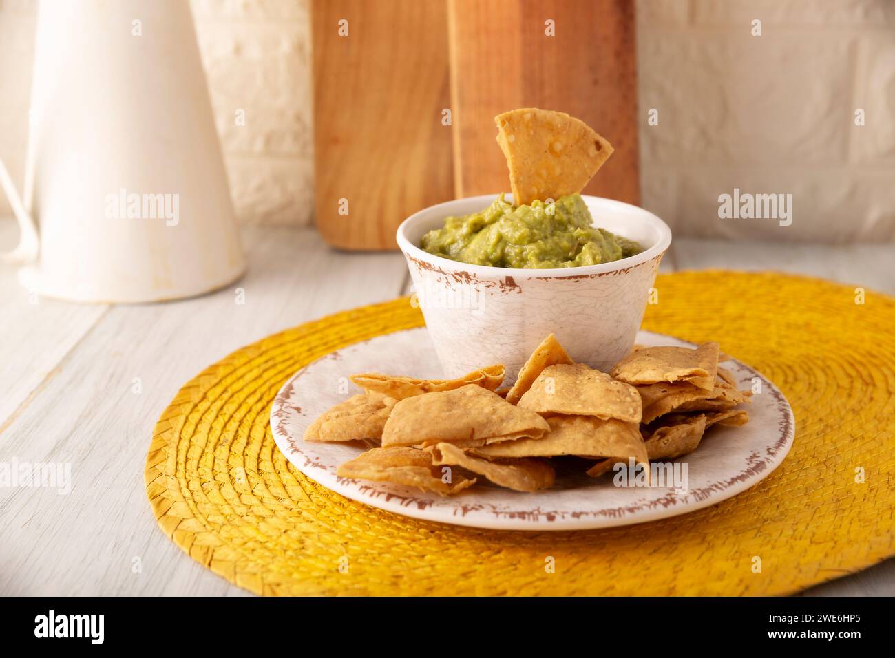 Guacamole. Avocado dip sauce, one of its many ways of consuming it is