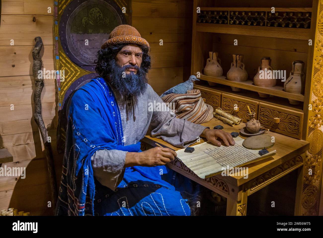 Display inside the lifesize replica of Noah's Ark at the Ark Encounter
