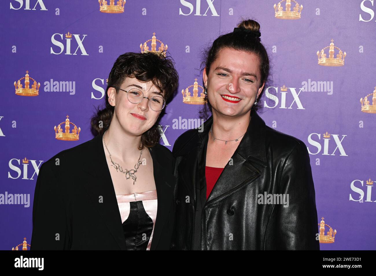 London, UK. 23rd Jan, 2024. Red Carpet: Gala Night for the Six The Musical at Vaudeville Theatre, London, UK. Credit: See Li/Picture Capital/Alamy Live News Stock Photo