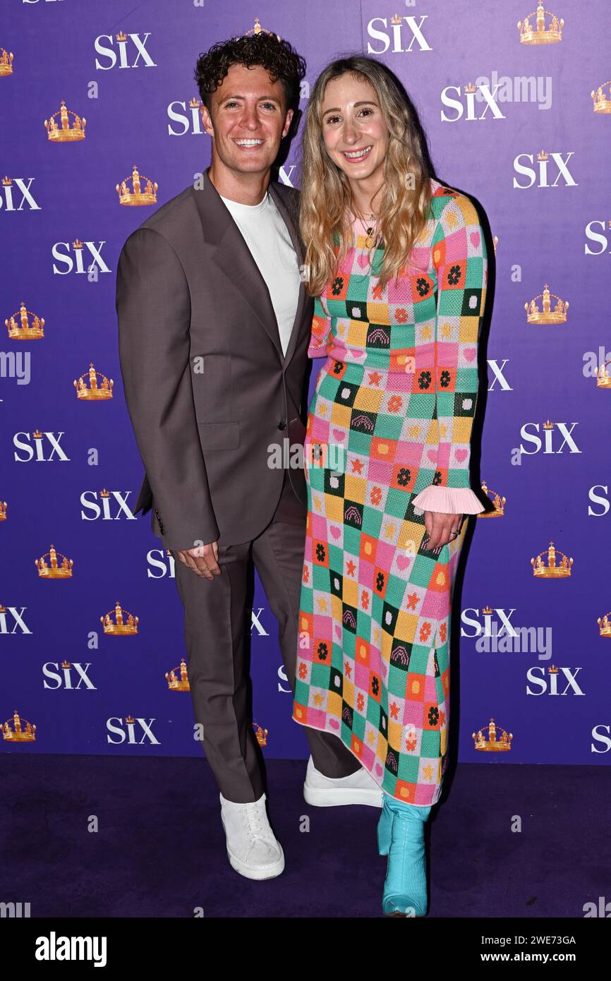 London, UK. 23rd Jan, 2024. Jess Qualter attends the Red Carpet: Gala Night for the Six The Musical at Vaudeville Theatre, London, UK. Credit: See Li/Picture Capital/Alamy Live News Stock Photo