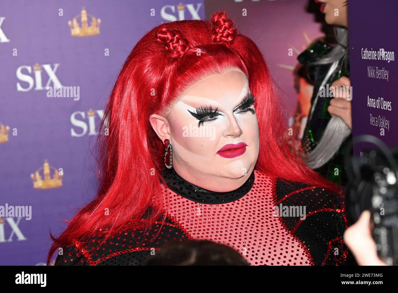 London, UK. 23rd Jan, 2024. Pixie Polite attends the Red Carpet: Gala Night for the Six The Musical at Vaudeville Theatre, London, UK. Credit: See Li/Picture Capital/Alamy Live News Stock Photo