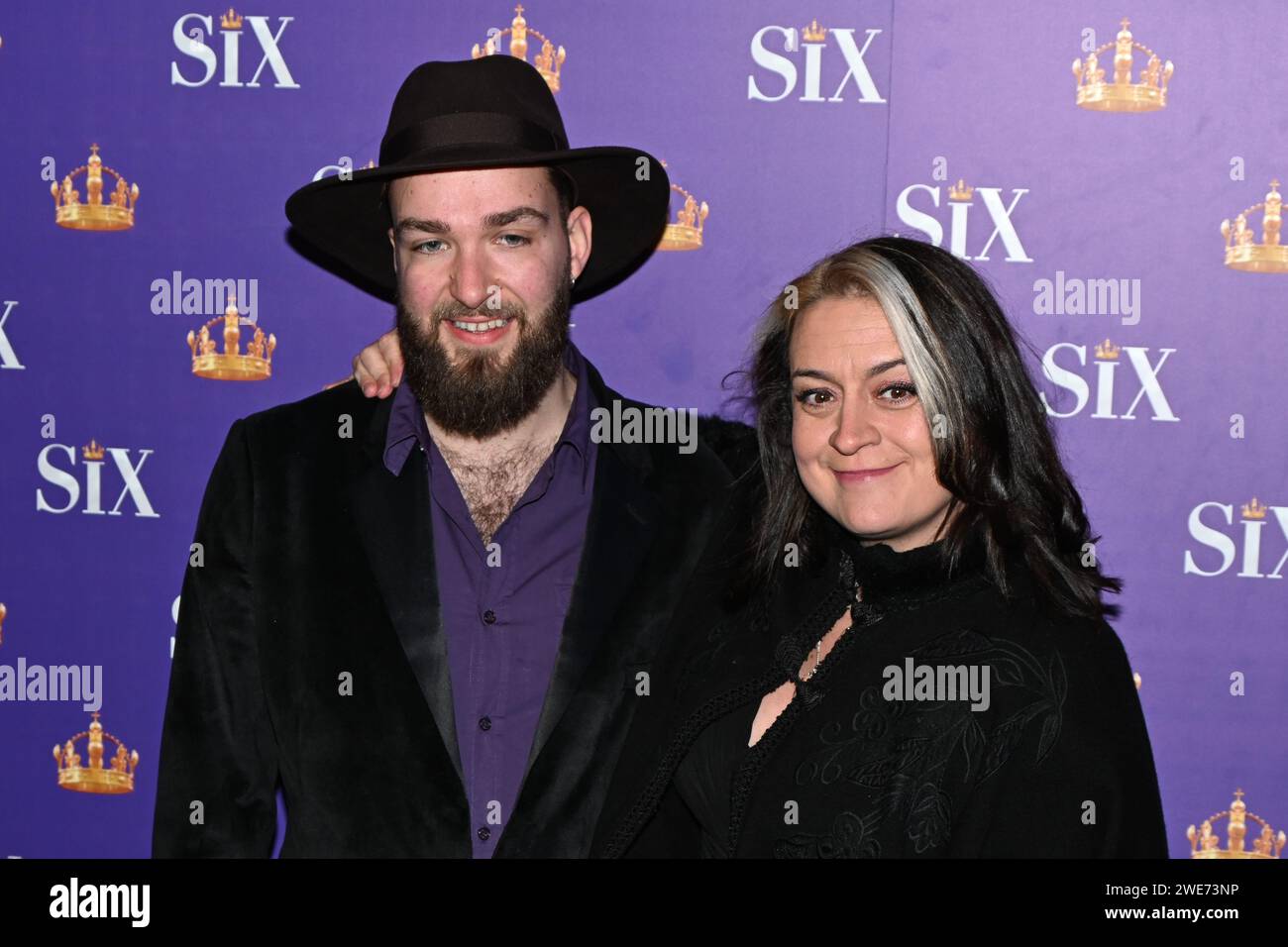 London, UK. 23rd Jan, 2024. Red Carpet: Gala Night for the Six The Musical at Vaudeville Theatre, London, UK. Credit: See Li/Picture Capital/Alamy Live News Stock Photo