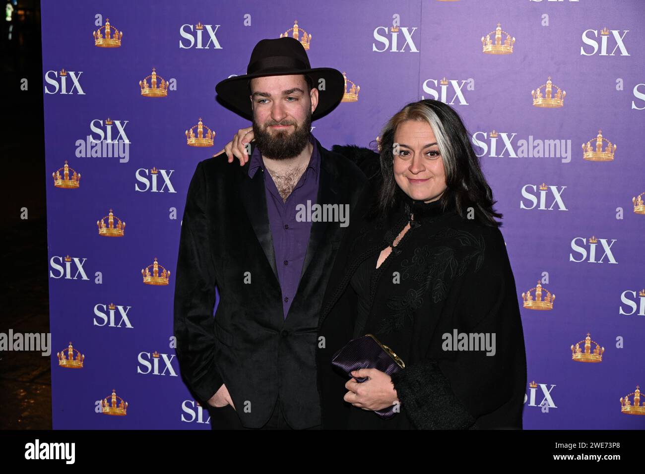 London, UK. 23rd Jan, 2024. Red Carpet: Gala Night for the Six The Musical at Vaudeville Theatre, London, UK. Credit: See Li/Picture Capital/Alamy Live News Stock Photo