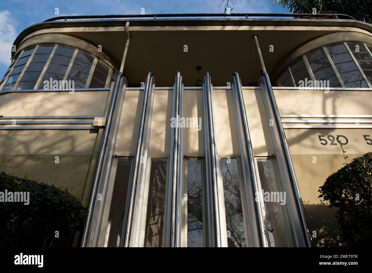 Mauretania, Apartment, building, Art Deco, Moderne, Hollywood, Los Angeles, California, USA Stock Photo