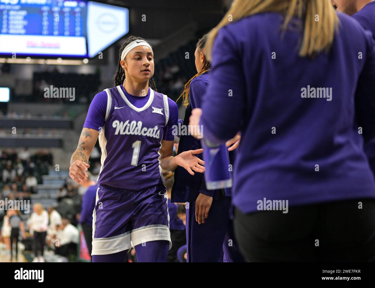 Waco, Texas, USA. 22nd Jan, 2024. Kansas State Wildcats guard Zyanna