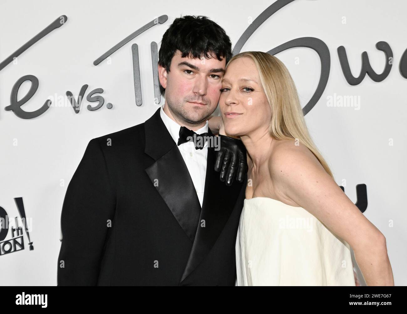 Chloe Sevigny, right, and husband Siniša Mačković attend the premiere