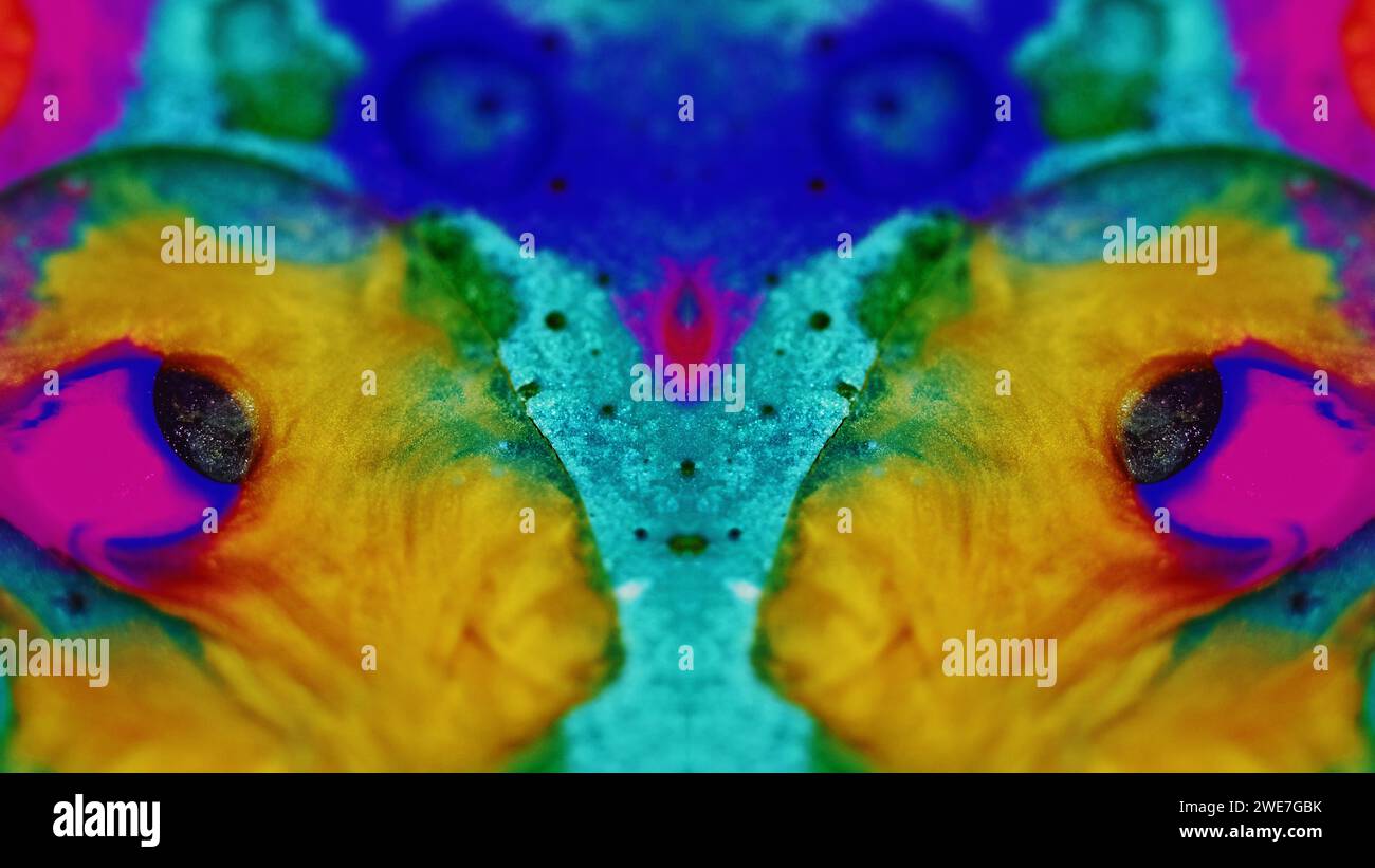 Glitter ink flow kaleidoscope hi-res stock photography and images - Alamy