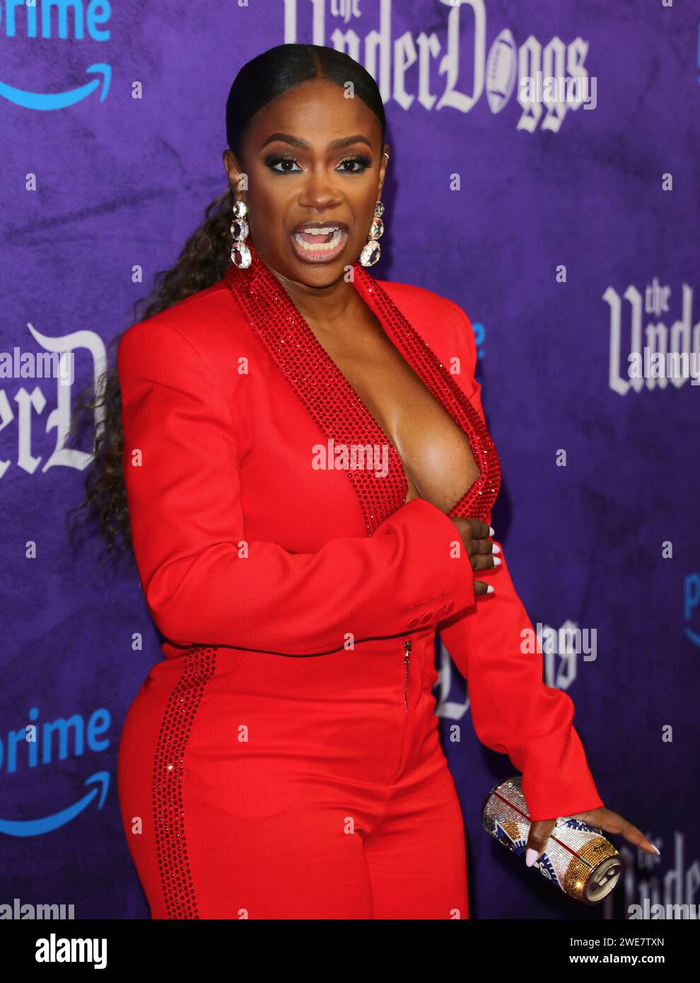Culver City, USA. 23rd Jan, 2024. Kandi Burruss arrives at The World Premiere of The UnderDoggs held at The Culver Theater in Culver City, CA on Tuesday, January 23 . (Photo By Juan Pablo Rico/Sipa USA) Credit: Sipa USA/Alamy Live News Stock Photo