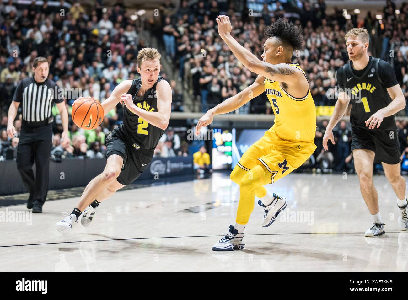 West Lafayette, Indiana, USA. 23rd Jan, 2024. Purdue Boilermakers Guard