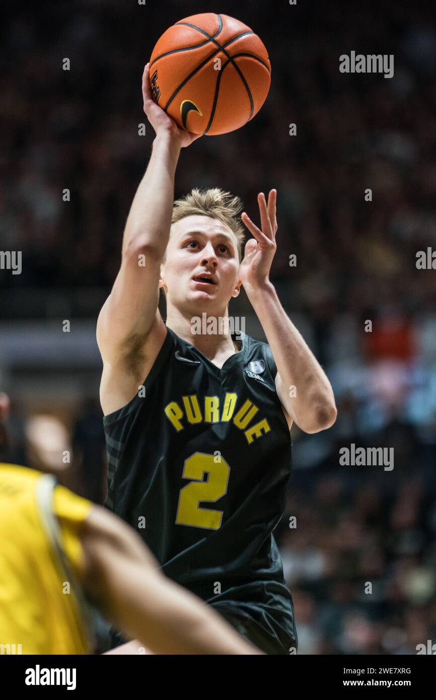 West Lafayette, Indiana, USA. 23rd Jan, 2024. Purdue Boilermakers Guard