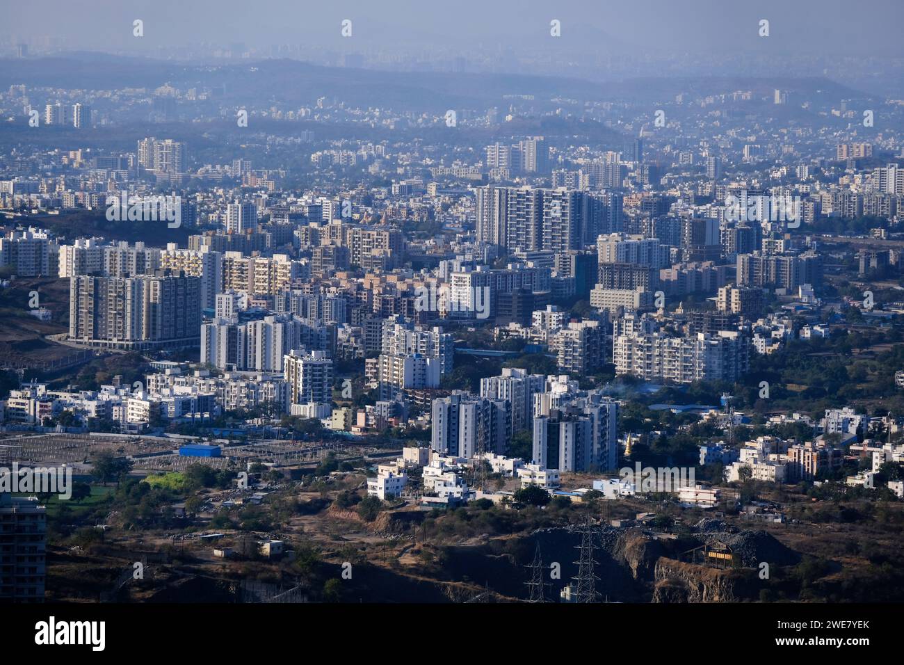 19 January 2024 Cityscape Skyline Cityscape Of Pune City View From 