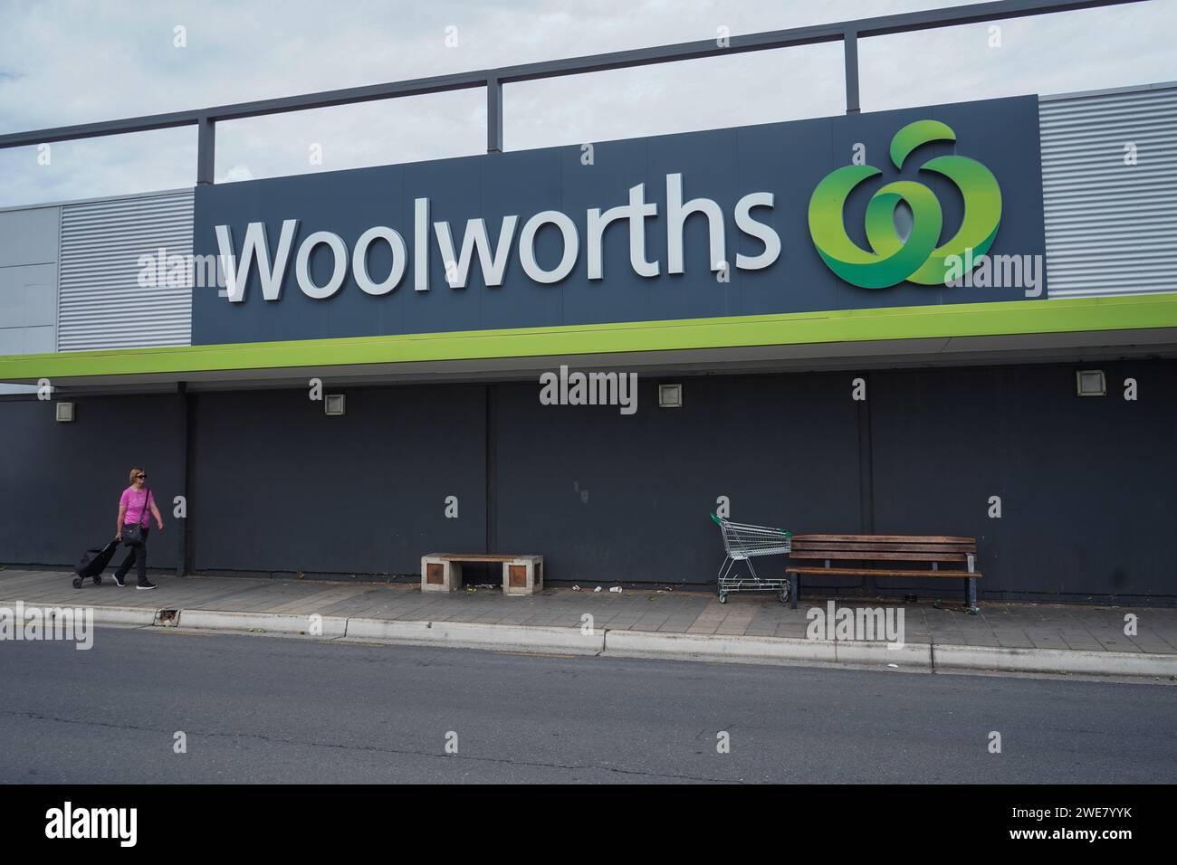Adelaide,Australia 24 January 2024. A local Woolworth supermarket in