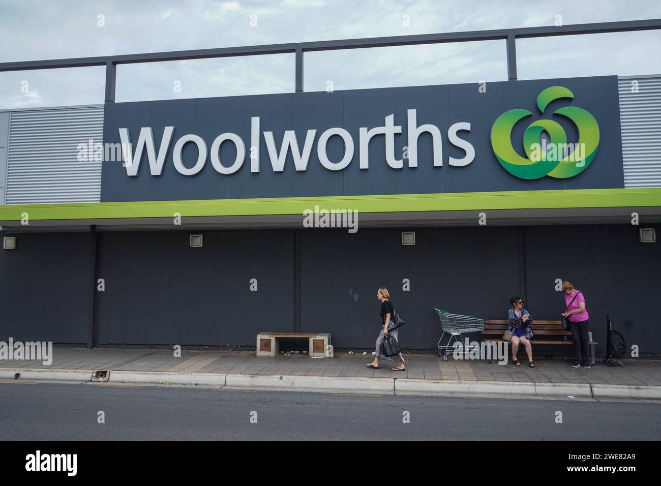 Adelaide,Australia 24 January 2024. A local Woolworth supermarket in