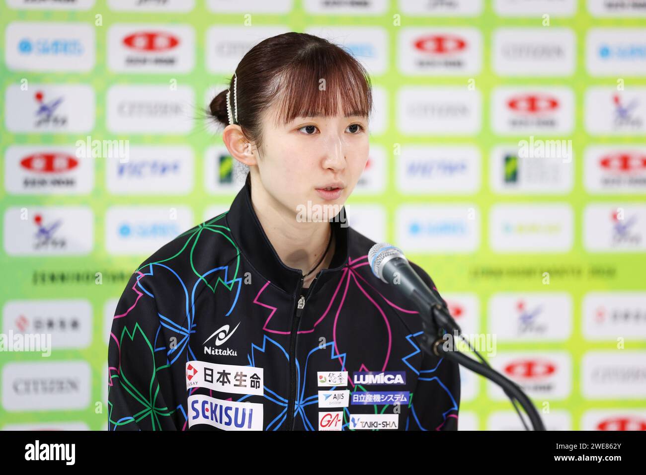 Tokyo, Japan. 24th Jan, 2024. Hina Hayata Table Tennis : All Japan ...