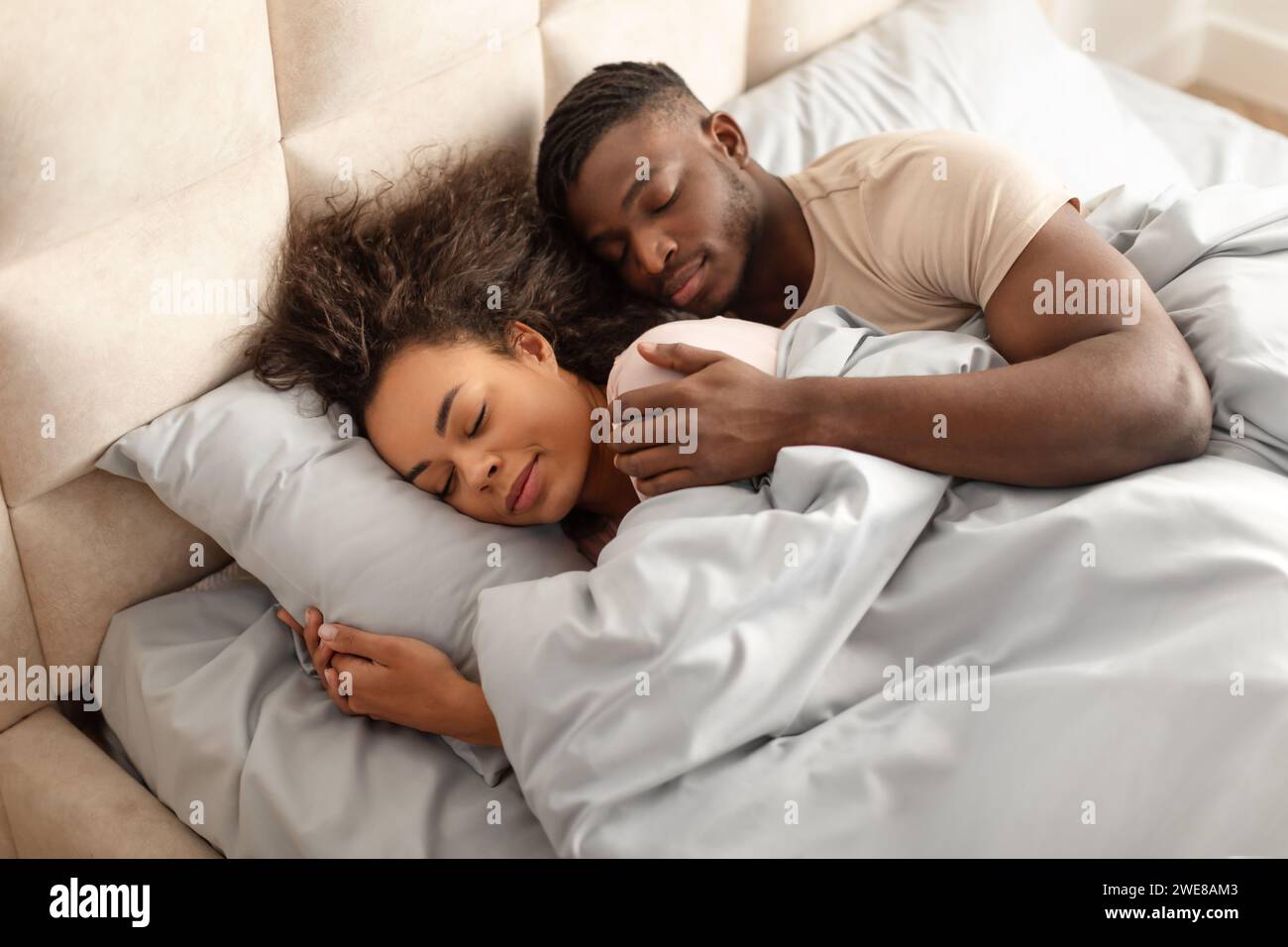 Young romantic couple sleeping on hi-res stock photography and images -  Alamy