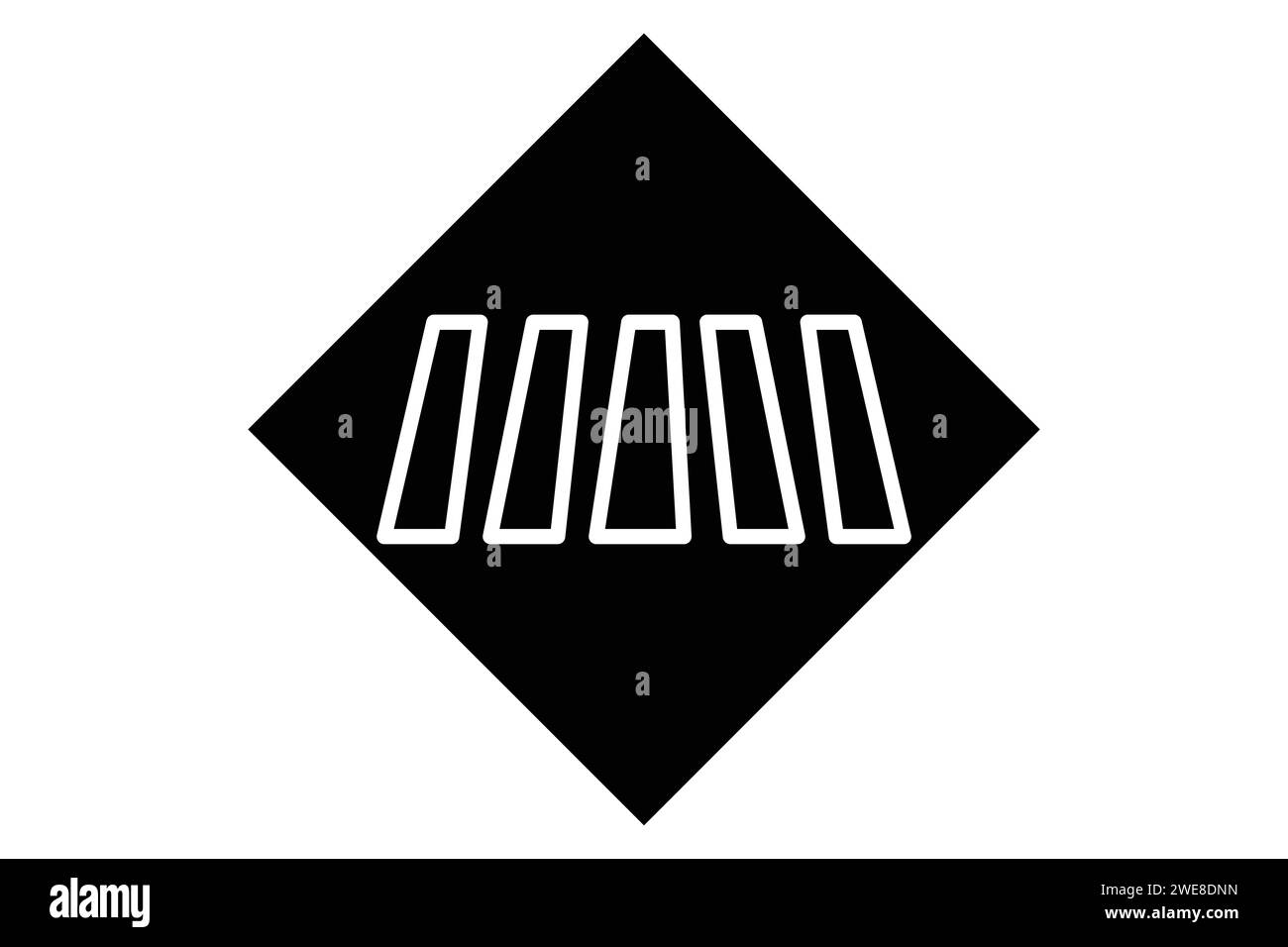 zebra crossing icon. icon related to pedestrian pathways, public