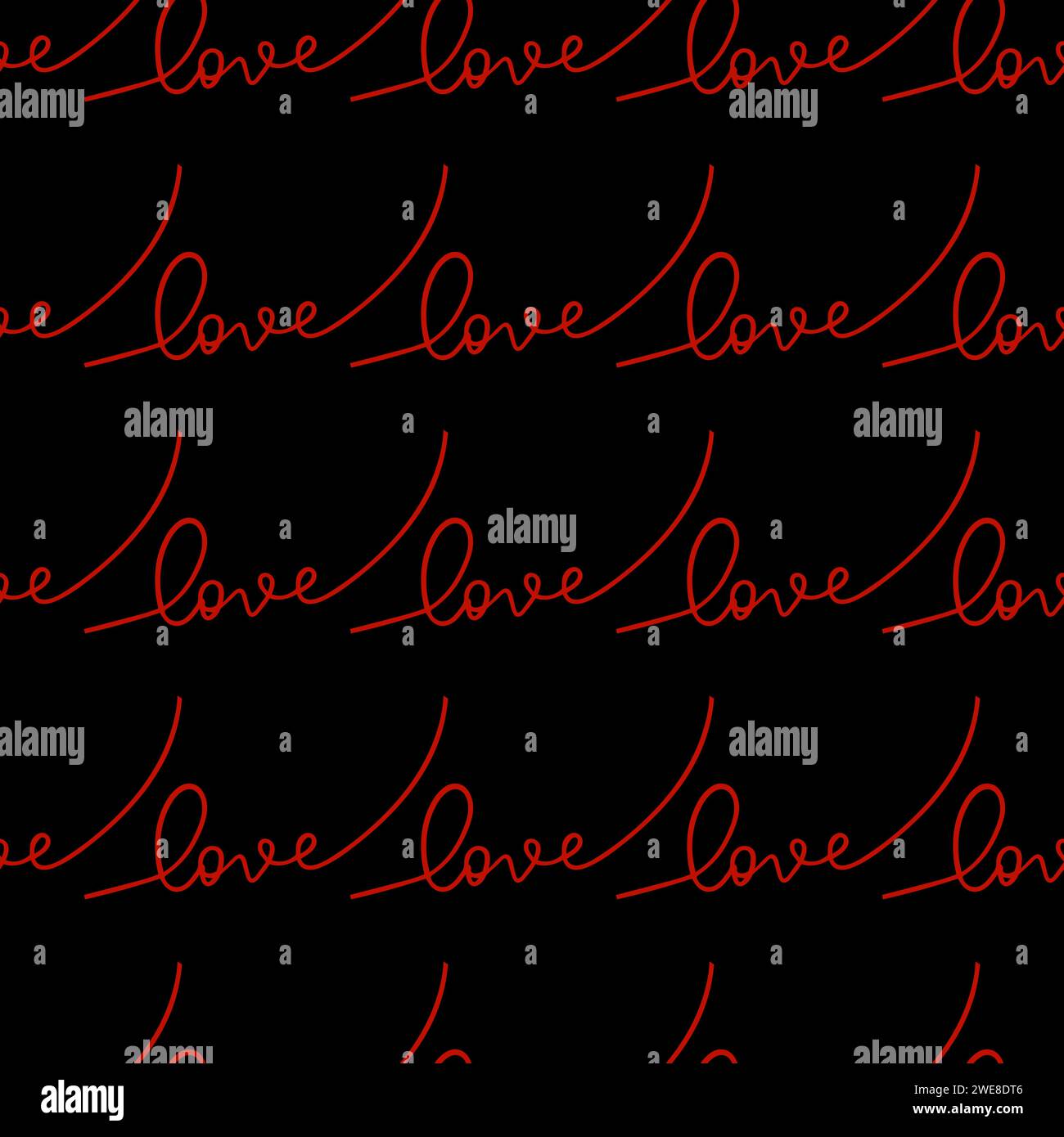 Hand written lettering Love seamless pattern.Text backgrounds applicable in wallpaper, wrapping, print, textiles to valentines day or wedding. Vector Stock Vector