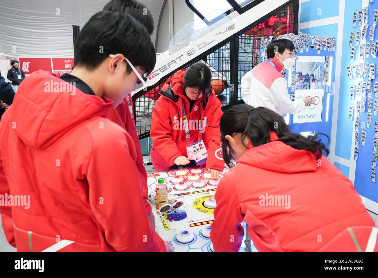 Japan Short Track team group, JANUARY 24, 2024 At Athlete's Village