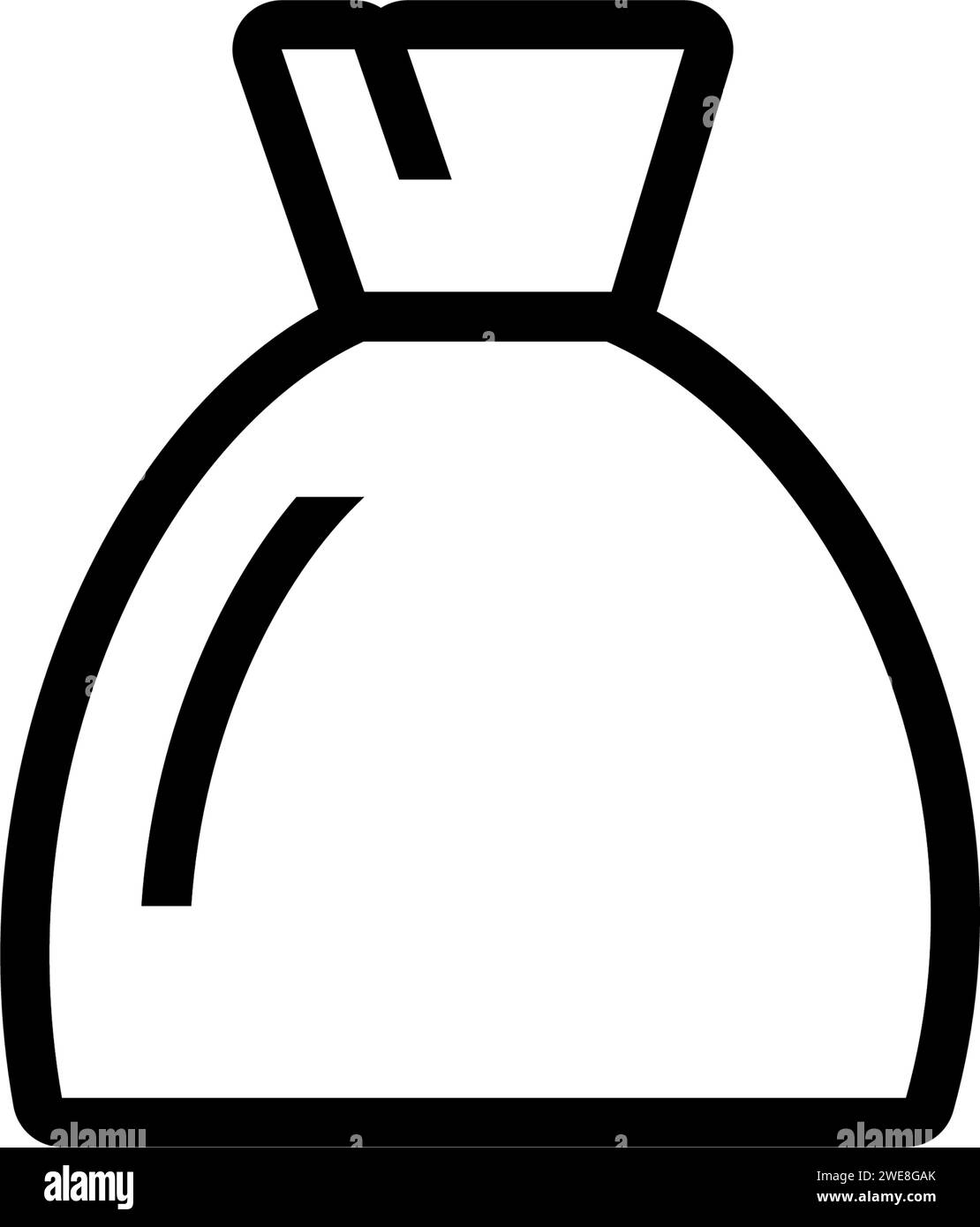 Money bag icon, made in line style Stock Vector Image & Art - Alamy