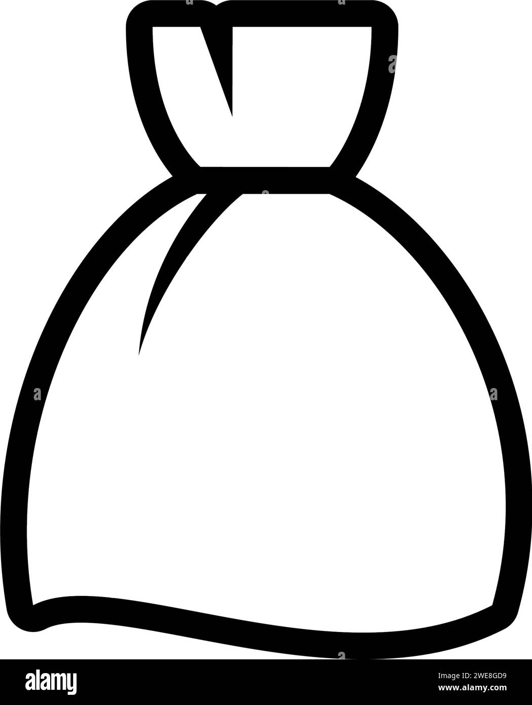 Money bag icon, made in line style Stock Vector Image & Art - Alamy
