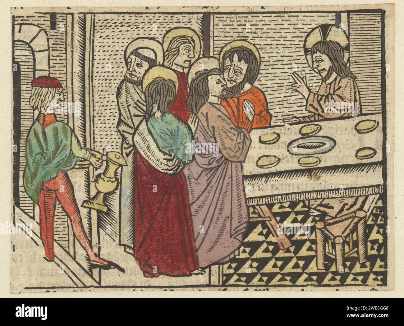 Jesus Ritual Christ and his disciples in the house of the Pharisee refuse the ritual ...