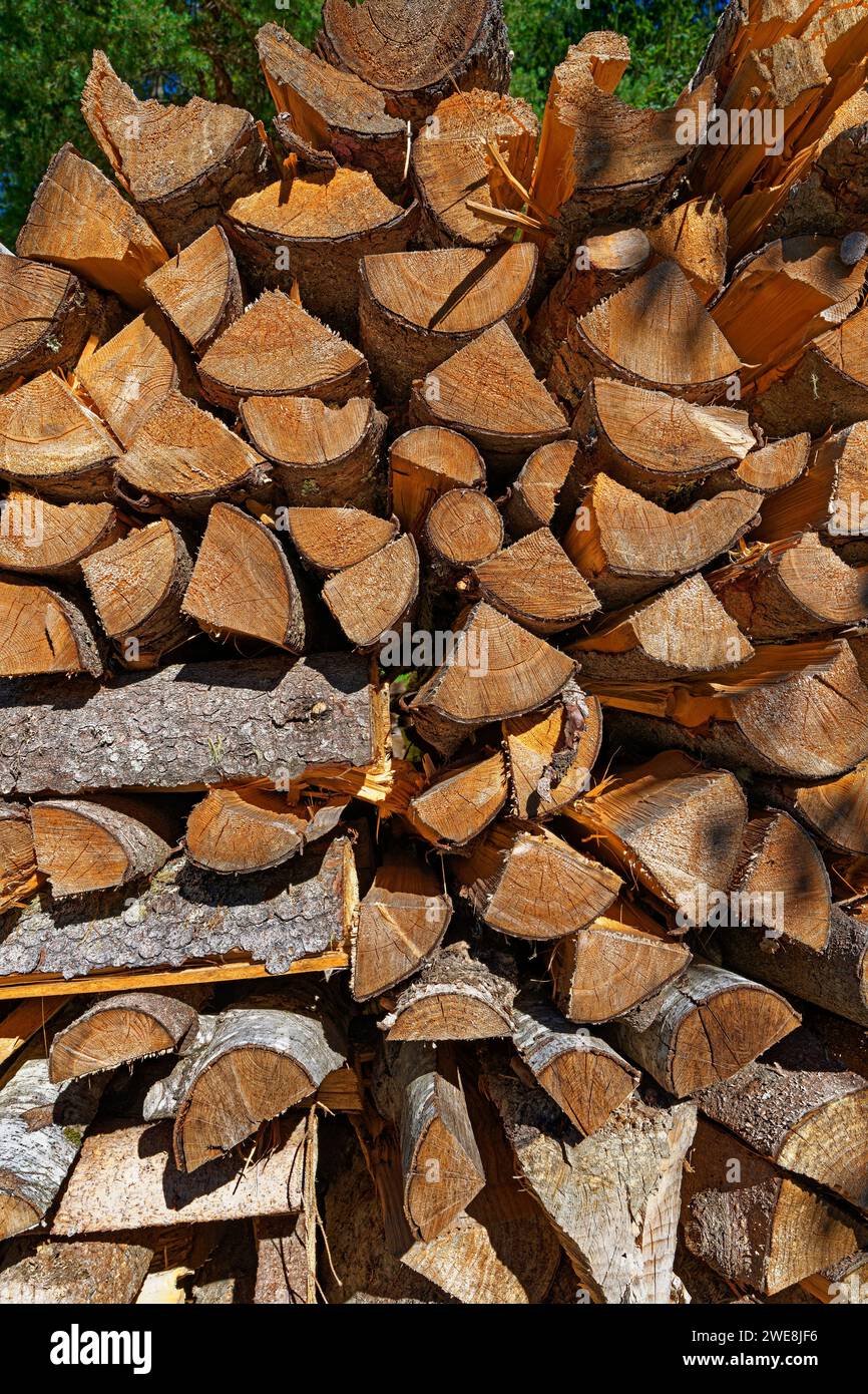 Holzstapel Stock Photo