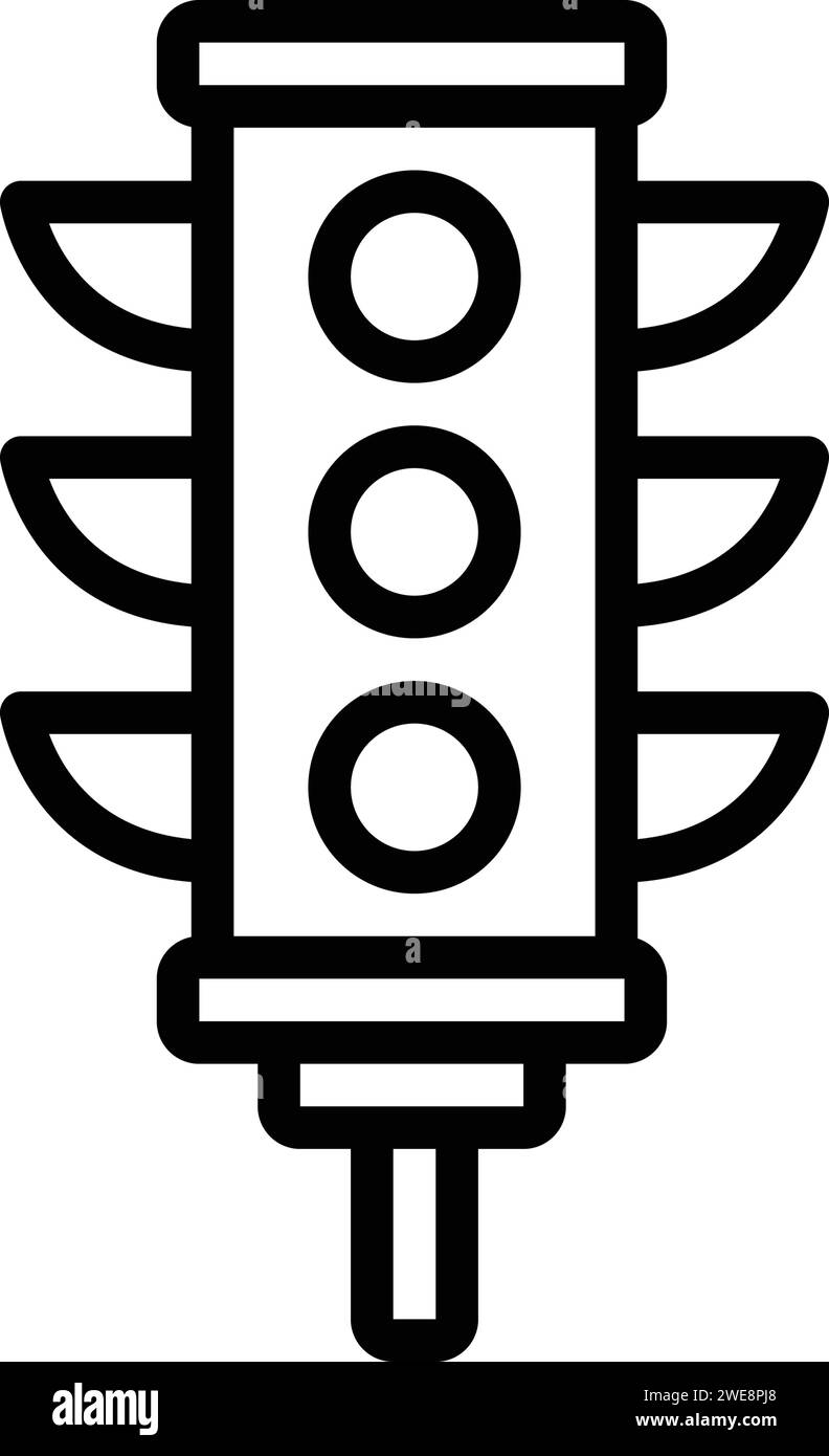 Icon for traffic light,traffic,light Stock Vector