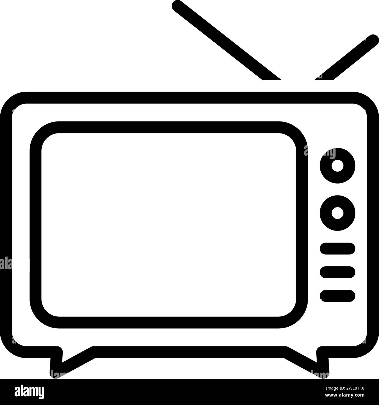 Icon for vintage television Stock Vector Image & Art - Alamy