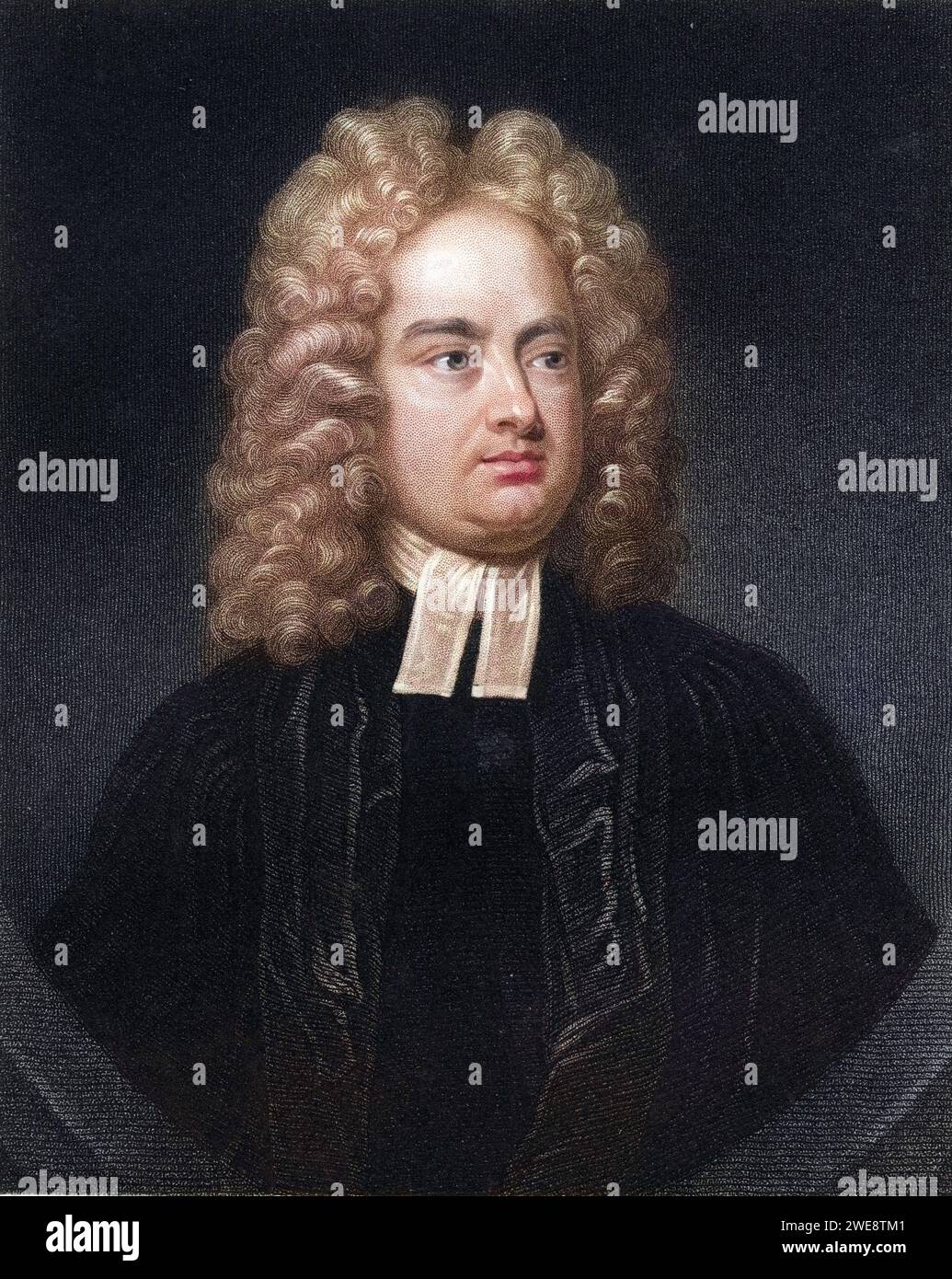 Johnathon Swift, Pseudonym Isaac Bickerstaff, 1667-1745. Anglo-irischer ...