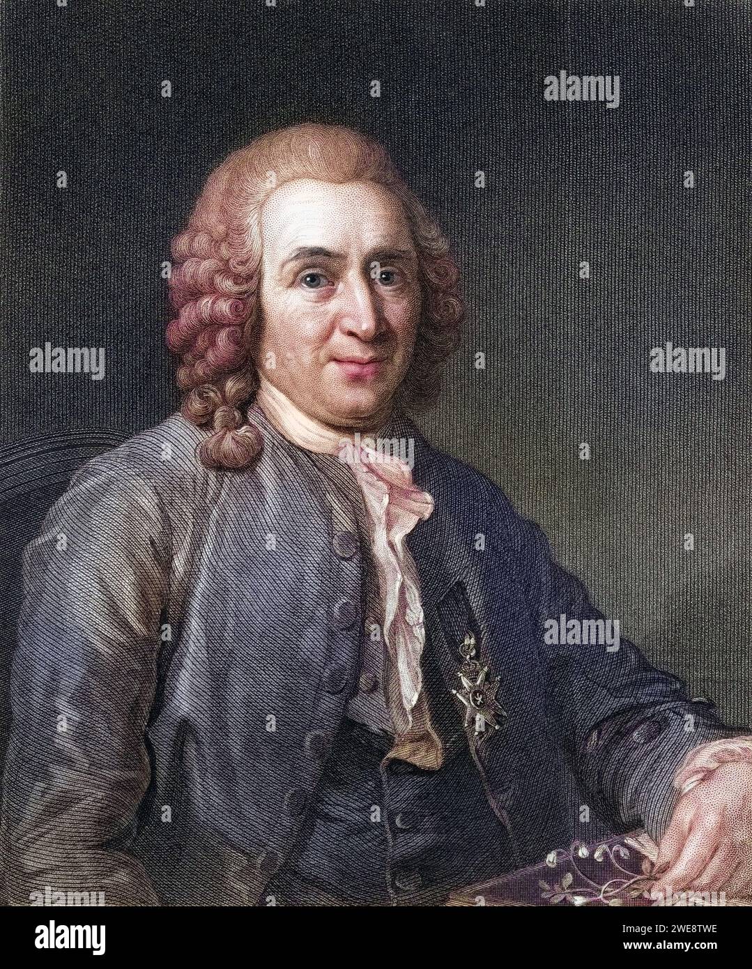Carl von Linne alias Linnaeus, 1707-1778. Schwedischer Botaniker und ...