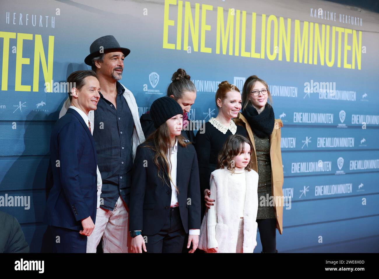 January 23, 2024, Berlin, Charlottenburg District Of The C, Germany: Berlin: World premiere of ''Eine Million Minuten'' at the Zoopalast. (Credit Image: © Simone Kuhlmey/Pacific Press via ZUMA Press Wire) EDITORIAL USAGE ONLY! Not for Commercial USAGE! Stock Photo
