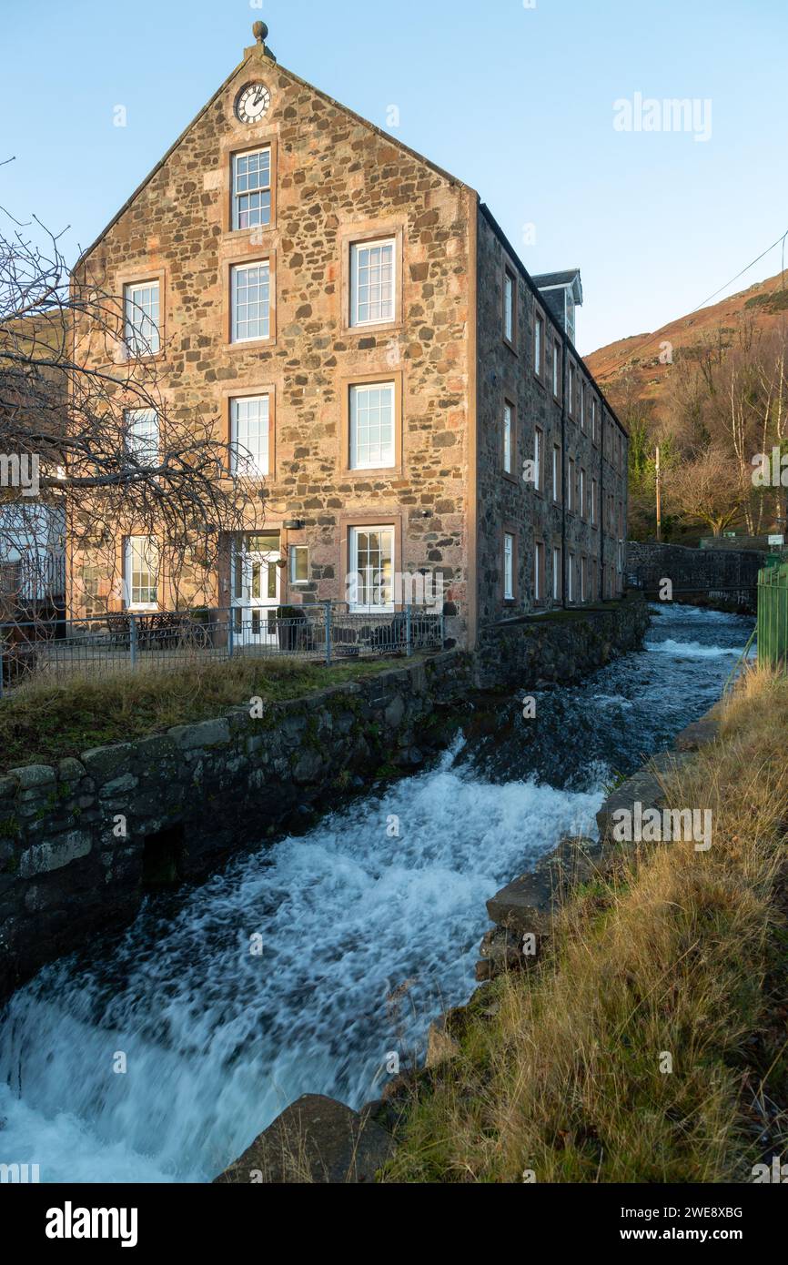 Mill Burn in Tillicoultry, Clackmannanshire, Scotland Stock Photo