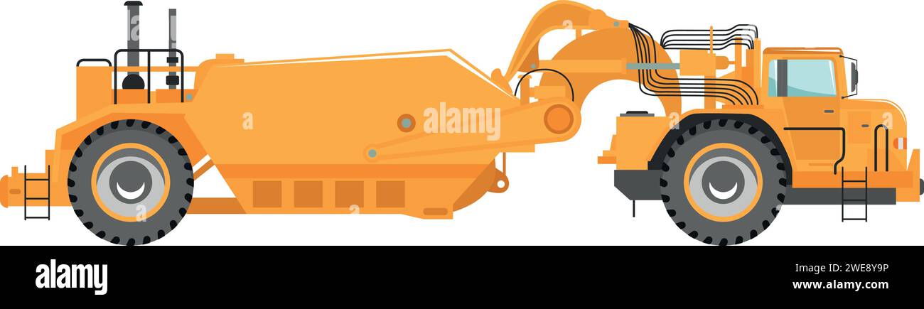 Dump Truck Icon in Flat Style Stock Vector Image & Art - Alamy