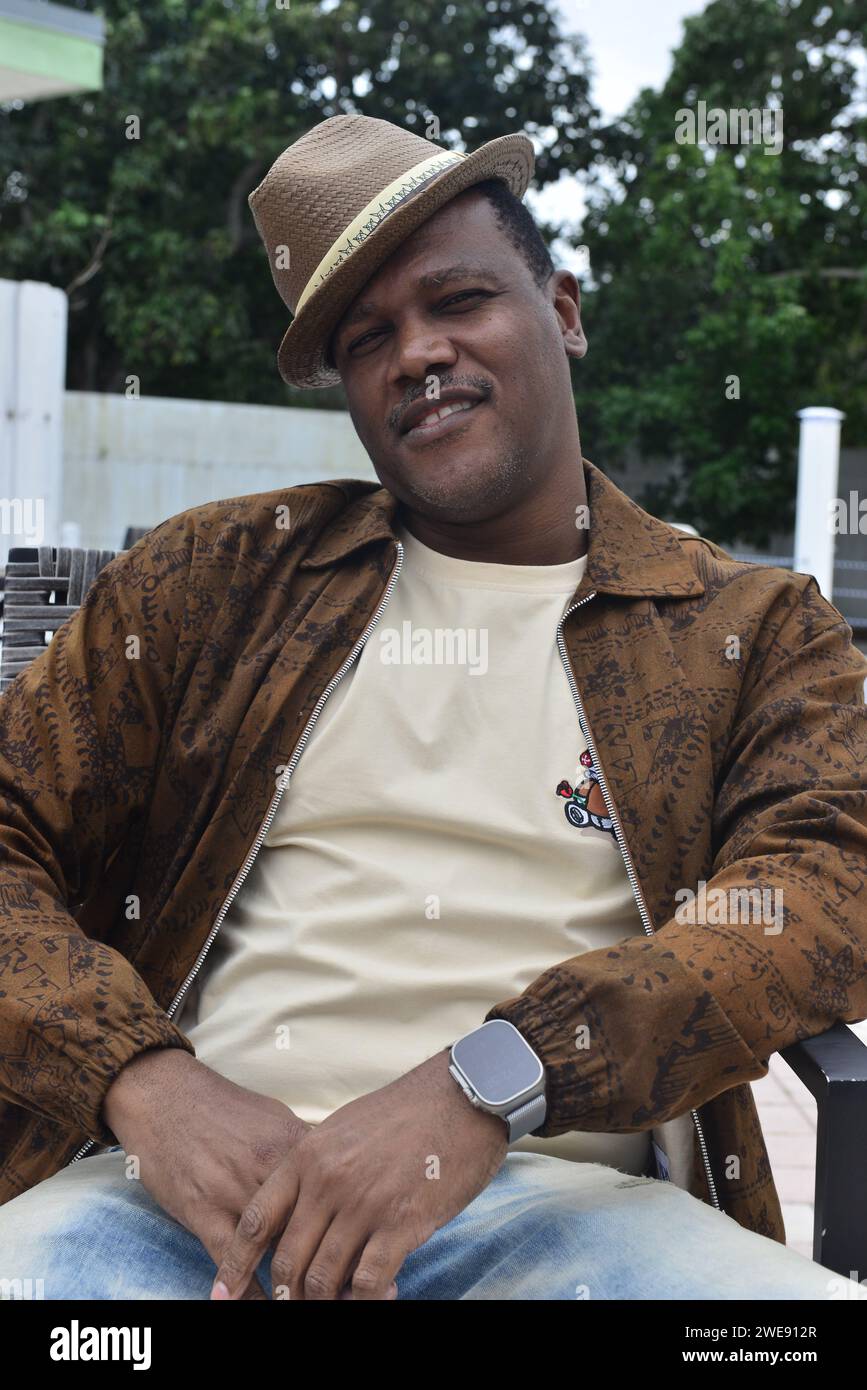 MIAMI, FLORIDA - JANUARY 22: Reggae Singer Kevin Lyttle poses for portrait during the Island