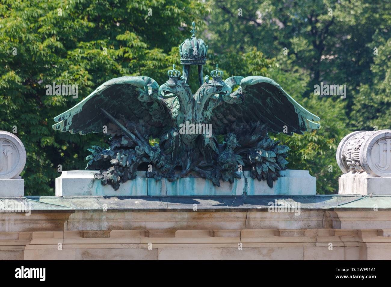 Double Headed Eagle Vienna Austria Stock Photo - Alamy