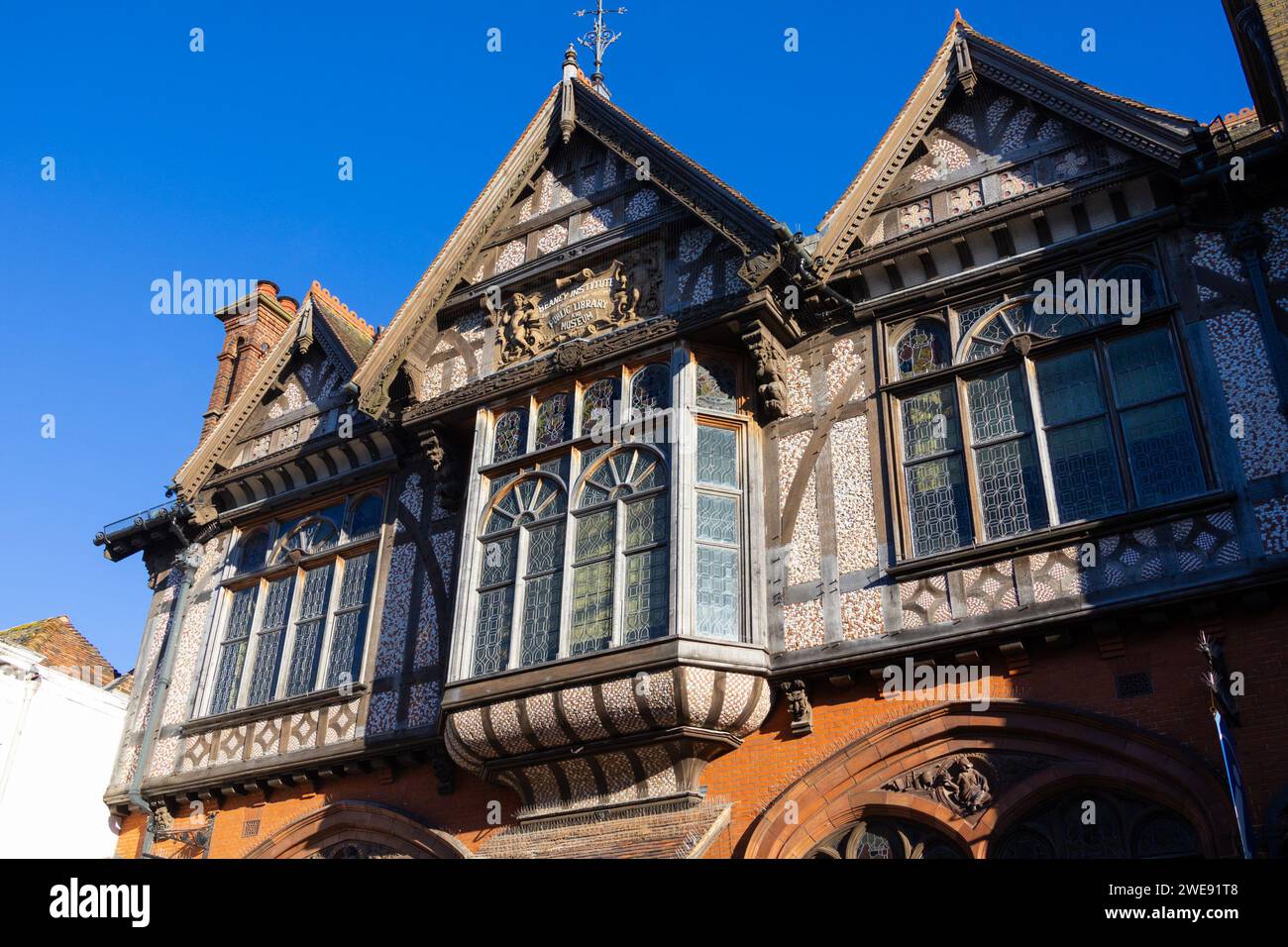 Royal museum and free library, The Beaney House of Art & Knowledge, Canterbury, Kent, uk Stock Photo