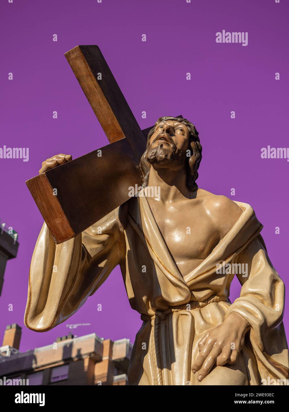 Image of Our Father Jesus of Nazareth of Huesca. Easter. Brotherhood of Huesca Stock Photo
